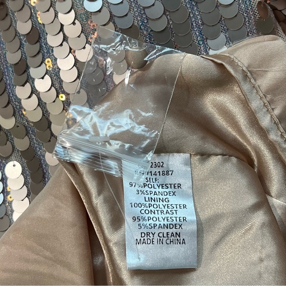 TCEC‎ Sleeveless Dress Gold Sequin Cocktail Party Mini Dress Small - Picture 7 of 7